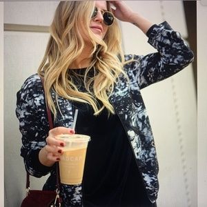 SUKI + SOLAINE Forest Floor bomber jacket